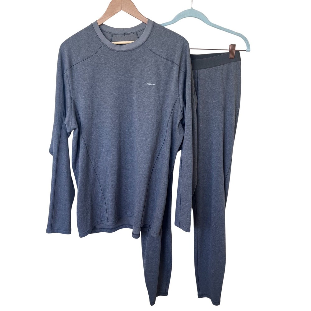 Patagonia Capilene 3 Midweight Base Layer 2 Piece Set Mens XL Gray‎ Performance